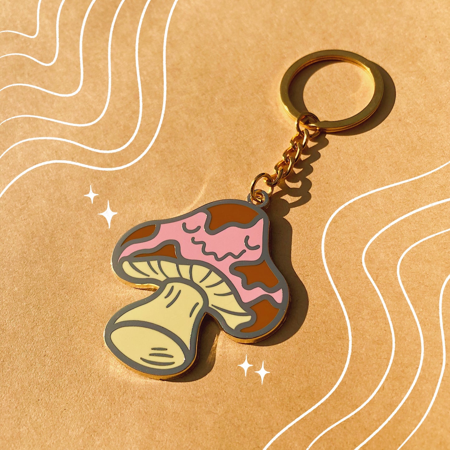 Mushroom Keychain