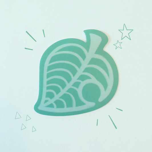 Animal Crossing New Horizons Inspired Leaf Sticker