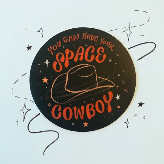 Space Cowboy Sticker