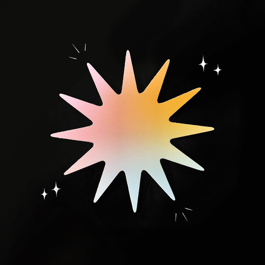 Solar Power Gradient Sticker