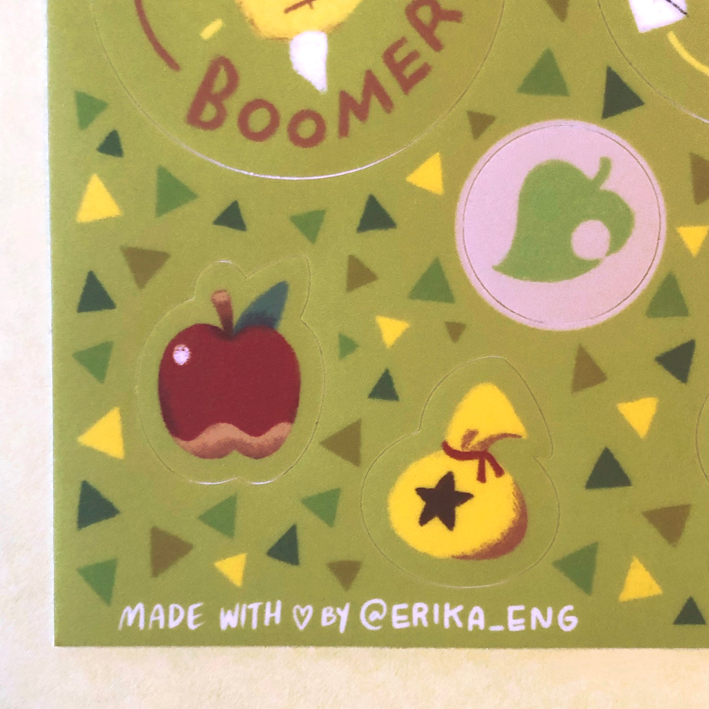 Animal Crossing Inspired Sticker Sheet - Green
