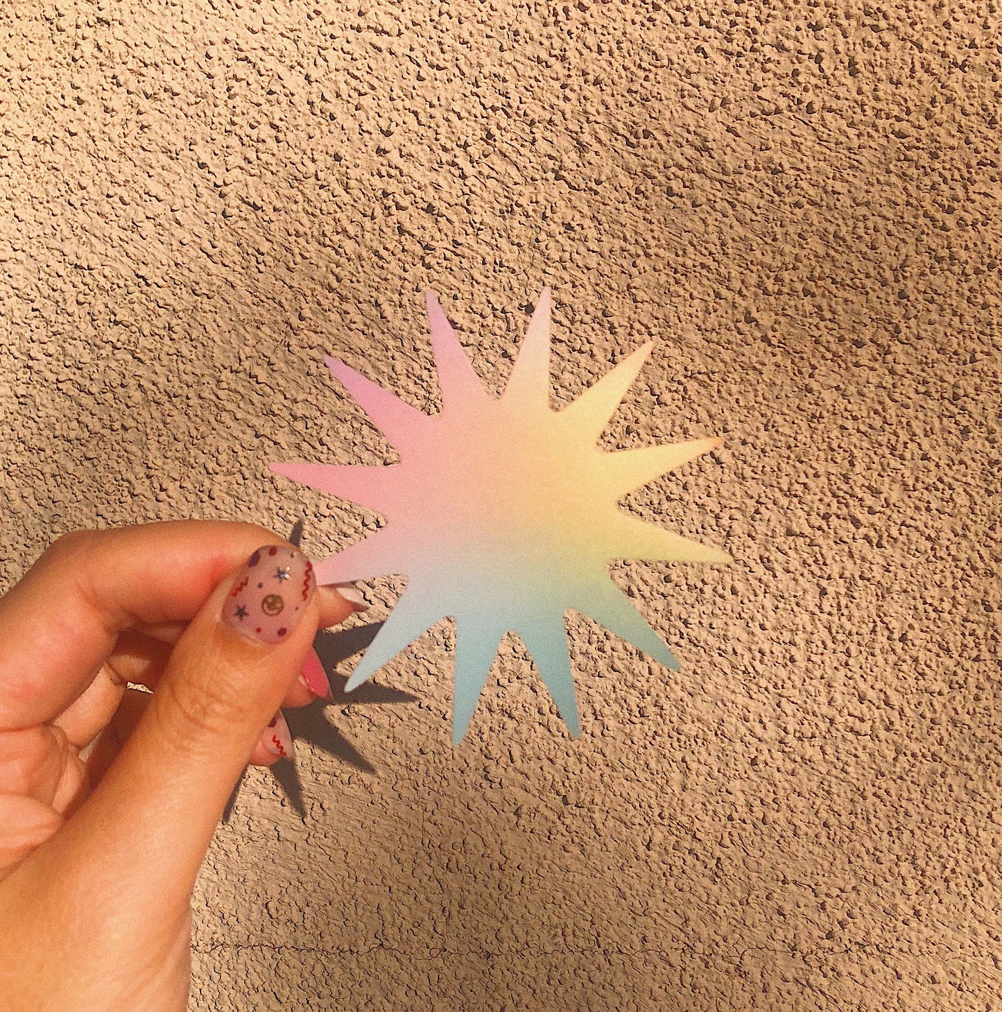 Solar Power Gradient Sticker