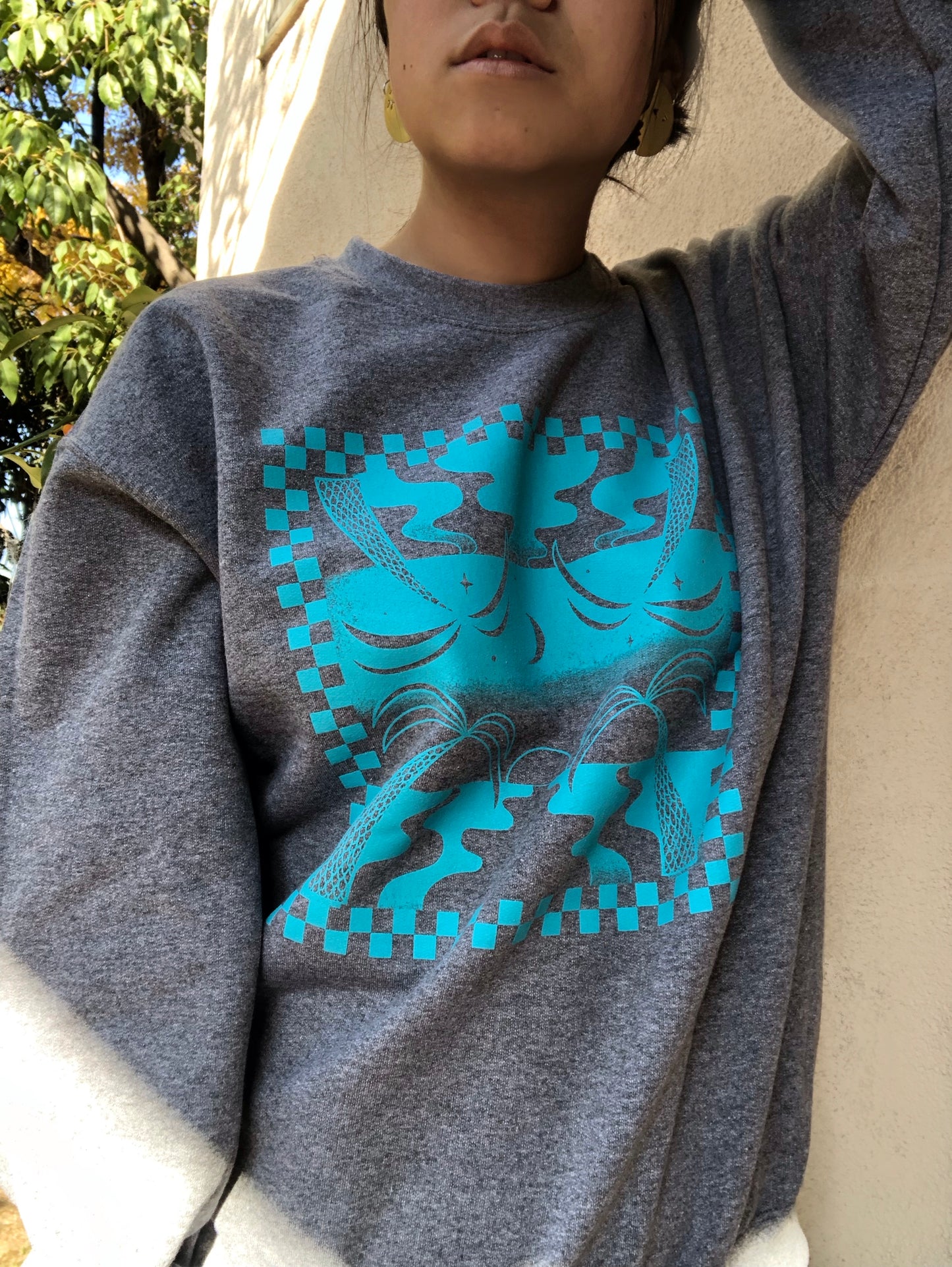 It’s All Good “Paradise” Cotton Crewneck Sweatshirt