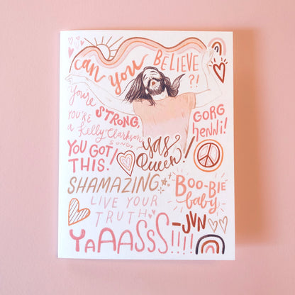 Fab Five Note Cards - Set of 5 - BLANK INSIDE