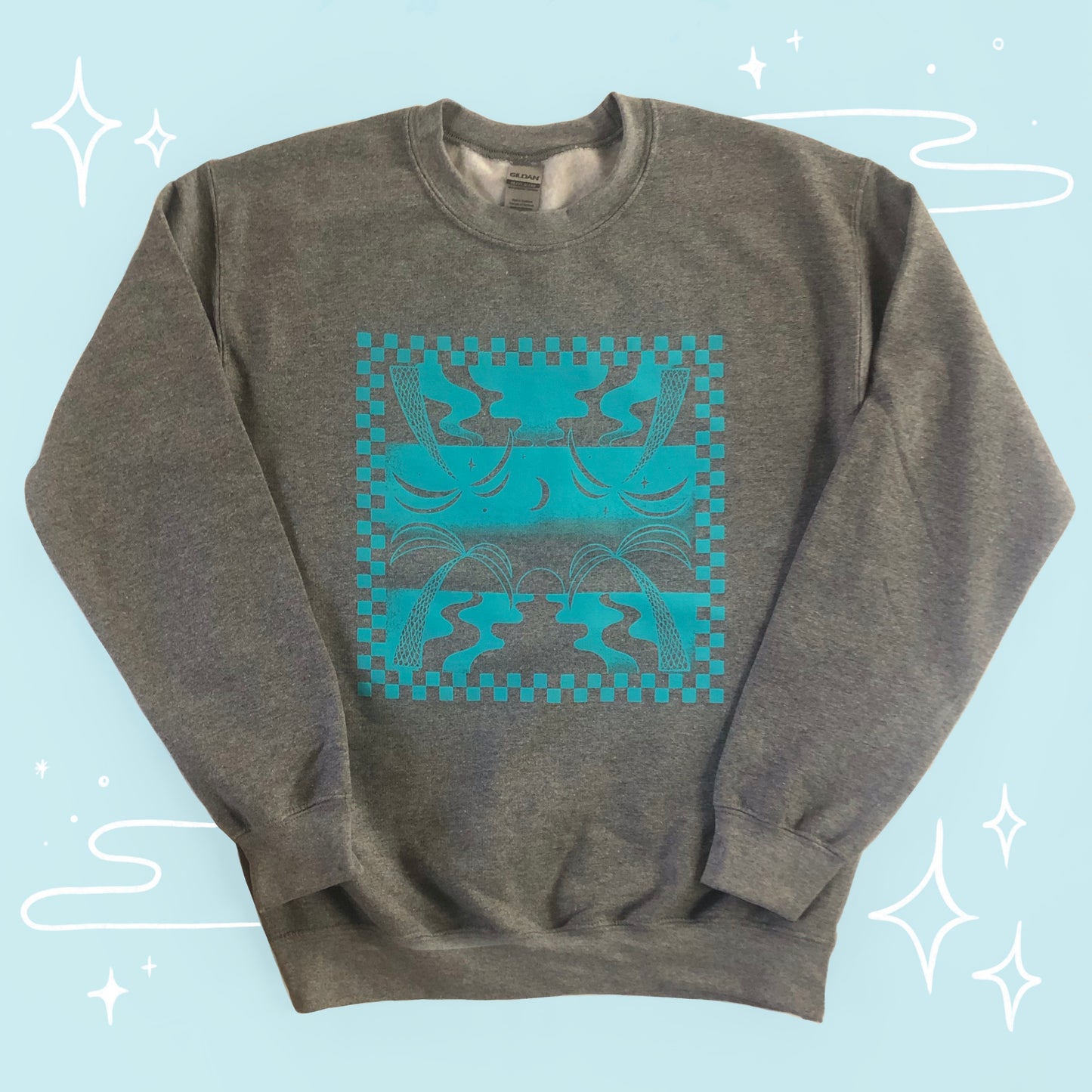 It’s All Good “Paradise” Cotton Crewneck Sweatshirt