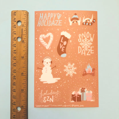 Happy Holidaze Sticker Sheet