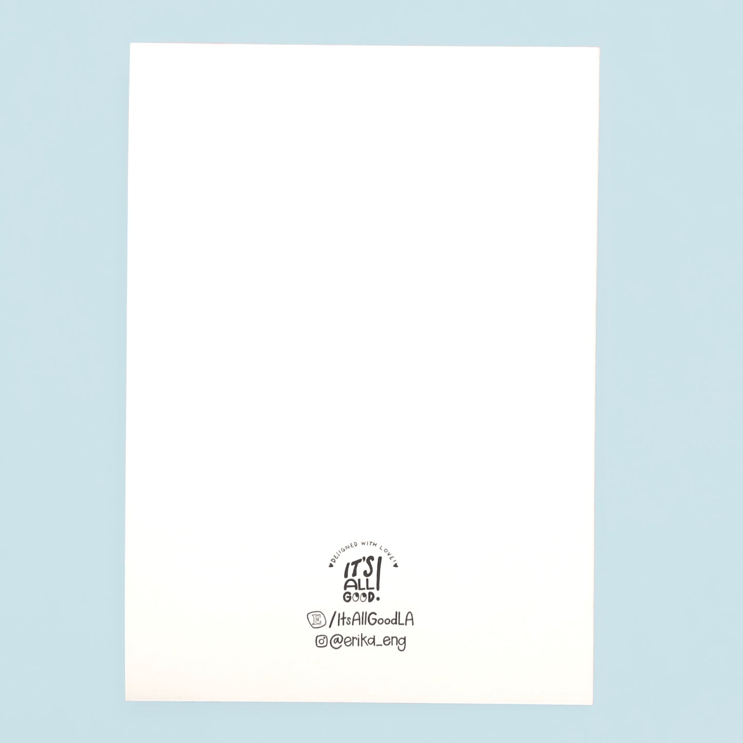 It’ll All Be Alright Note Card - BLANK INSIDE