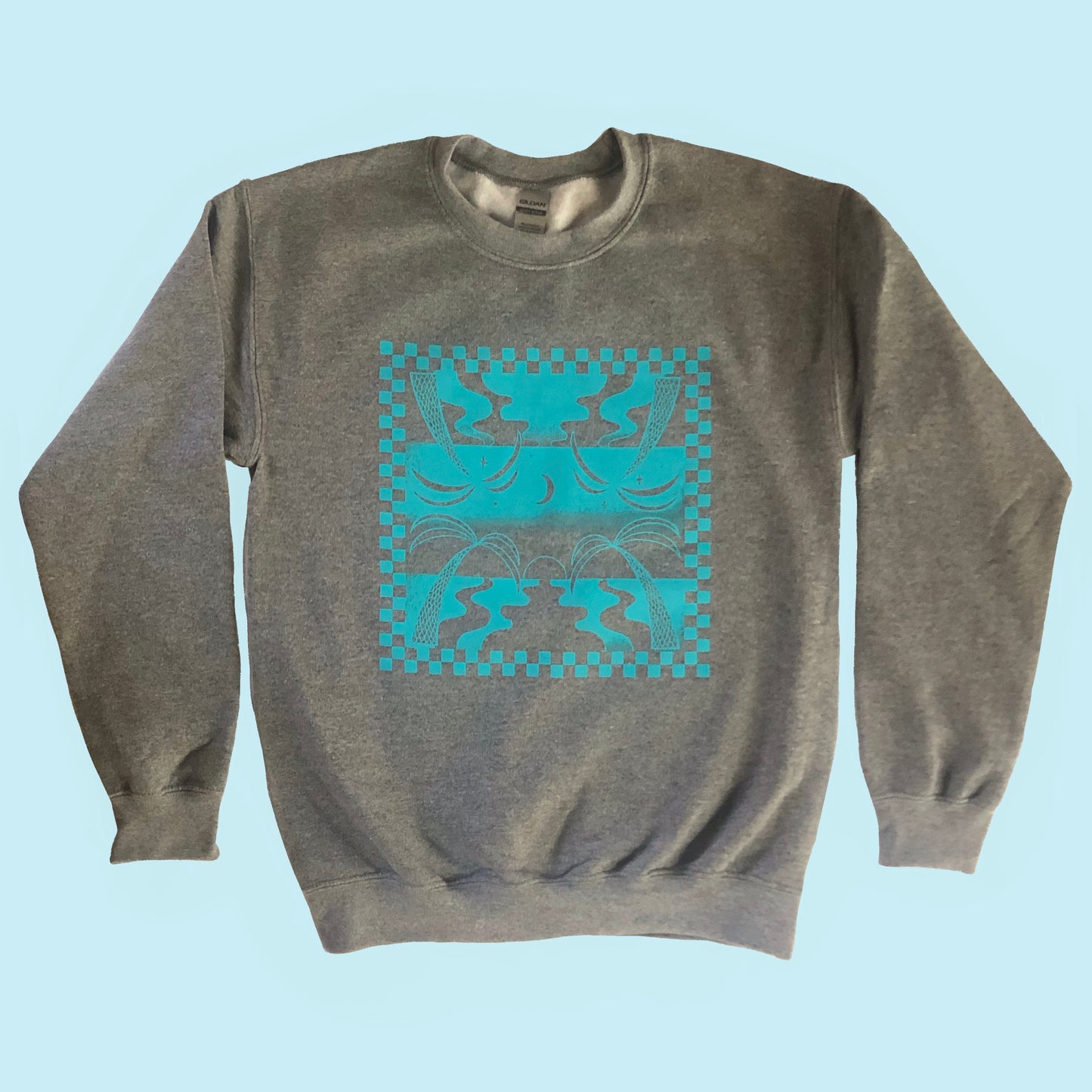It’s All Good “Paradise” Cotton Crewneck Sweatshirt