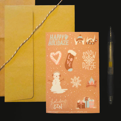 Happy Holidaze Sticker Sheet