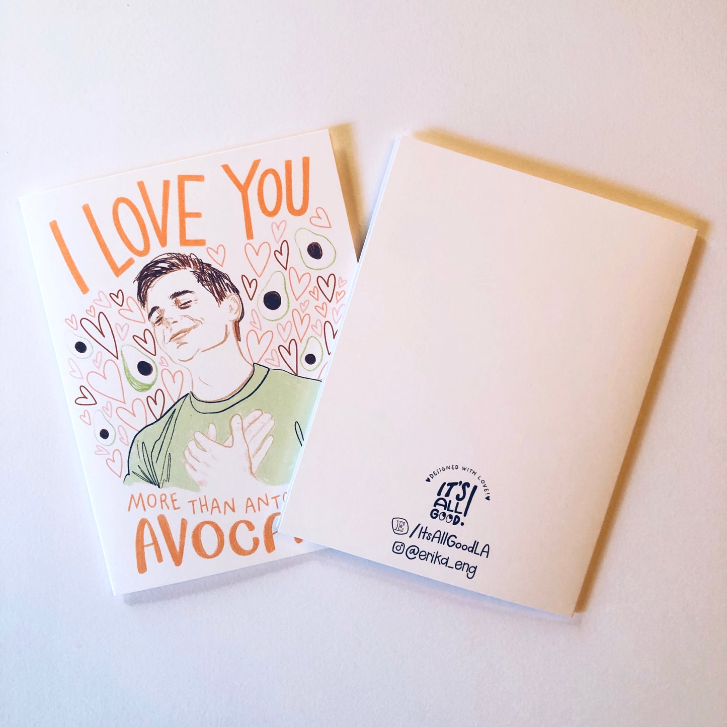 Fab Five Note Cards - Set of 5 - BLANK INSIDE