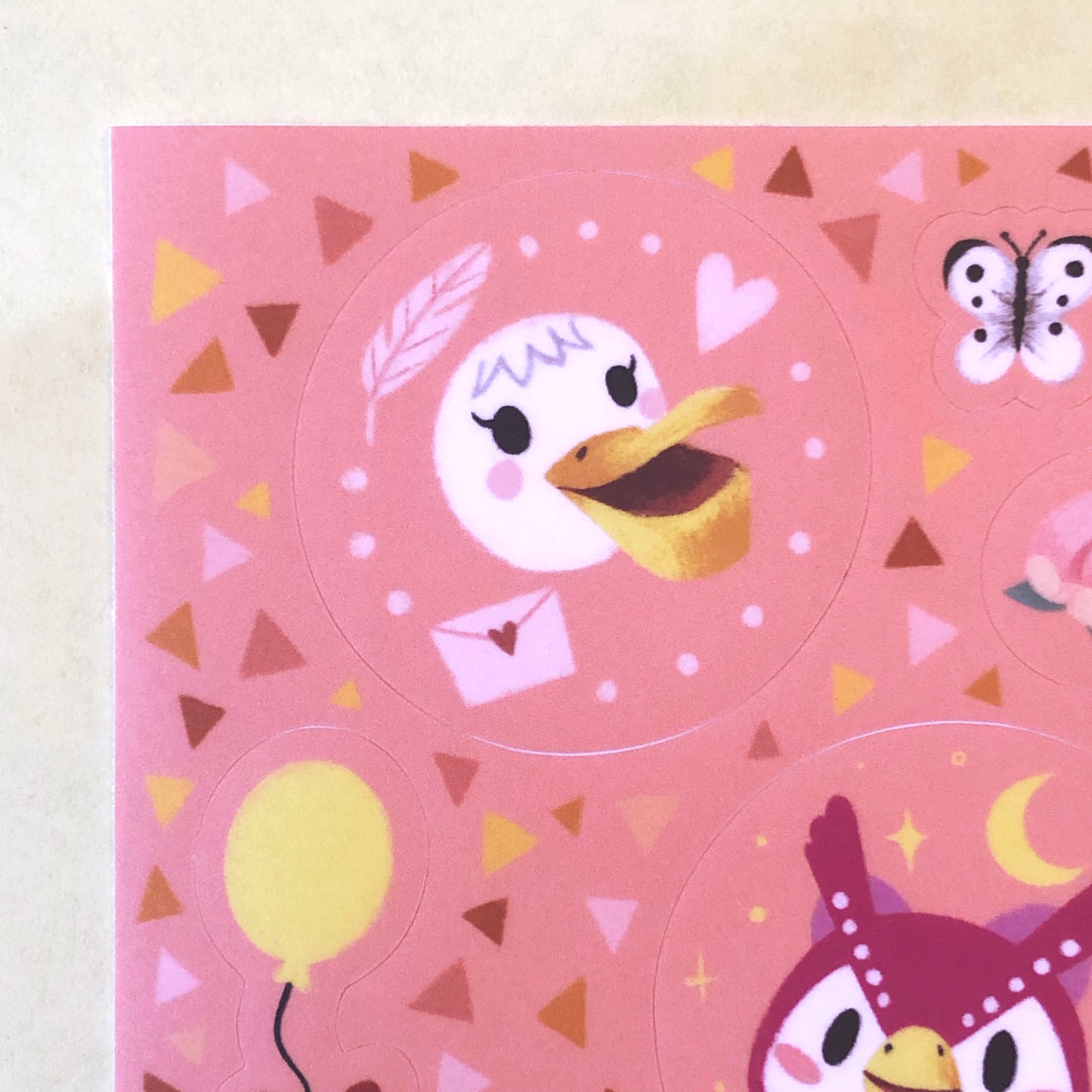 Animal Crossing Inspired Sticker Sheet - Pink