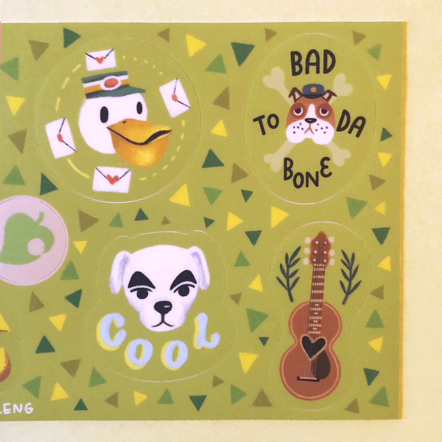 Animal Crossing Inspired Sticker Sheet - Green